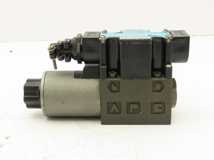 Nachi SL-G01-C6-R-D2-10 Hydraulic Directional Control Solenoid Valve 3-Pos 24VDC