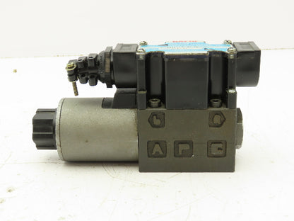 Nachi SL-G01-C6-R-D2-10 Hydraulic Directional Control Solenoid Valve 3-Pos 24VDC