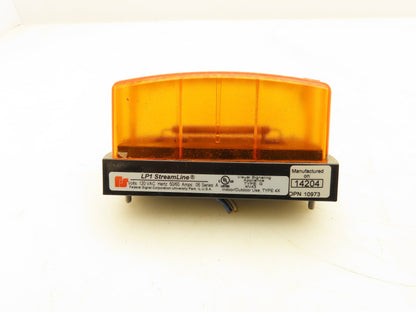 Federal Signal LP1 Streamline Mini Strobe Amber Surface Mount 120VAC .06A Ser. A