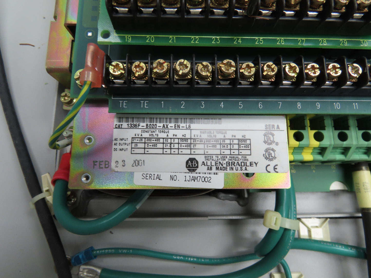 Allen Bradley 1336 PLUS Enclosed VFD AC Drive 20HP 460V