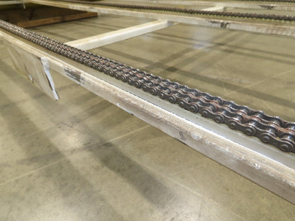 48"x 8' 4" Light Duty Steel Chain Transfer Conveyor 66 FPM 460V 3PH