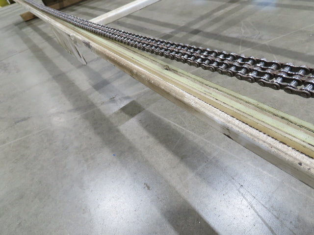 48"x 8' 4" Light Duty Steel Chain Transfer Conveyor 66 FPM 460V 3PH