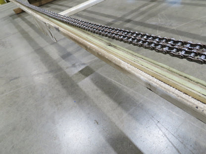 48"x 8' 4" Light Duty Steel Chain Transfer Conveyor 66 FPM 460V 3PH