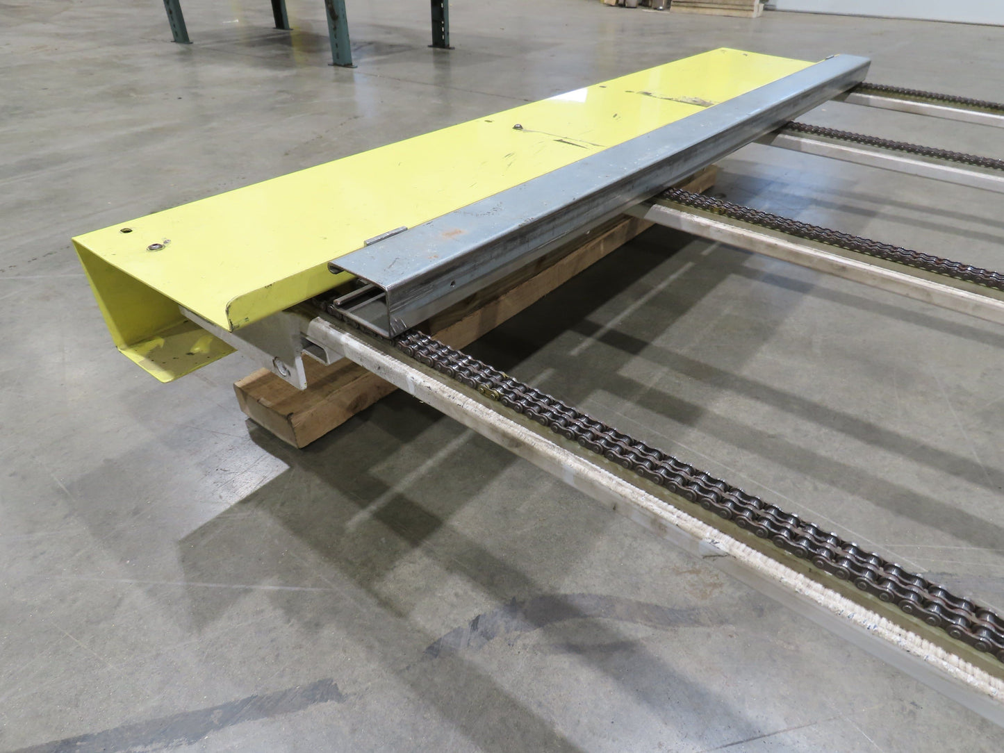 48"x 8' 4" Light Duty Steel Chain Transfer Conveyor 66 FPM 460V 3PH