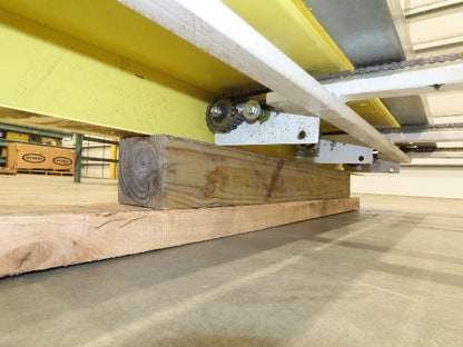 48"x 8' 4" Light Duty Steel Chain Transfer Conveyor 66 FPM 460V 3PH