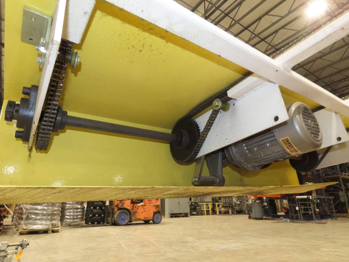 48"x 8' 4" Light Duty Steel Chain Transfer Conveyor 66 FPM 460V 3PH