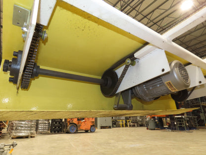 48"x 8' 4" Light Duty Steel Chain Transfer Conveyor 66 FPM 460V 3PH