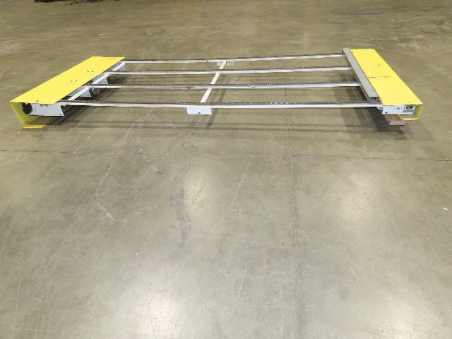 48"x 8' 4" Light Duty Steel Chain Transfer Conveyor 66 FPM 460V 3PH