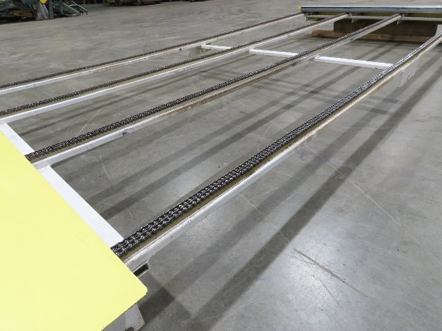 48"x 8' 4" Light Duty Steel Chain Transfer Conveyor 66 FPM 460V 3PH