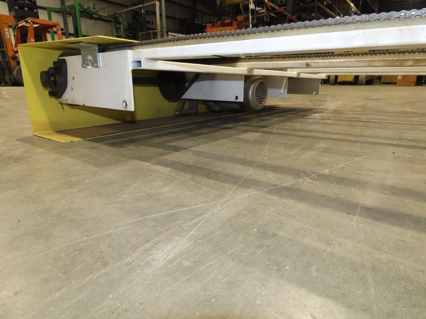 48"x 8' 4" Light Duty Steel Chain Transfer Conveyor 66 FPM 460V 3PH