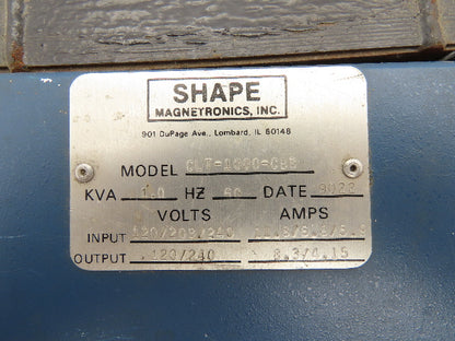 Shape Magnetronics CLT-1000-CBB Constant Voltage Transformer 1000VA 120/240V