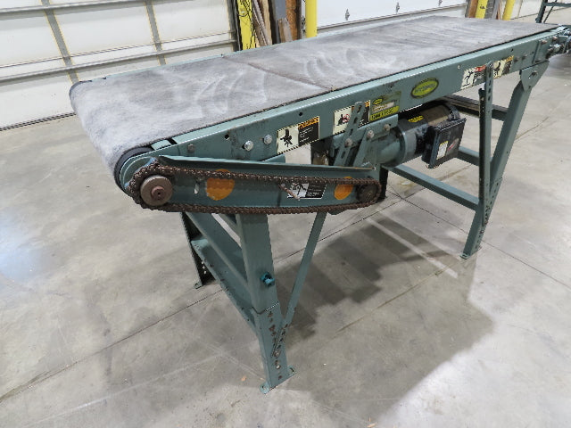 Hytrol 28"x 6' Slider Bed 24" Belt Conveyor .5Hp 460V End Drive 70 FPM