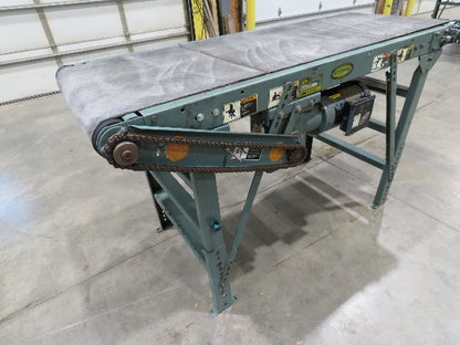 Hytrol 28"x 6' Slider Bed 24" Belt Conveyor .5Hp 460V End Drive 70 FPM