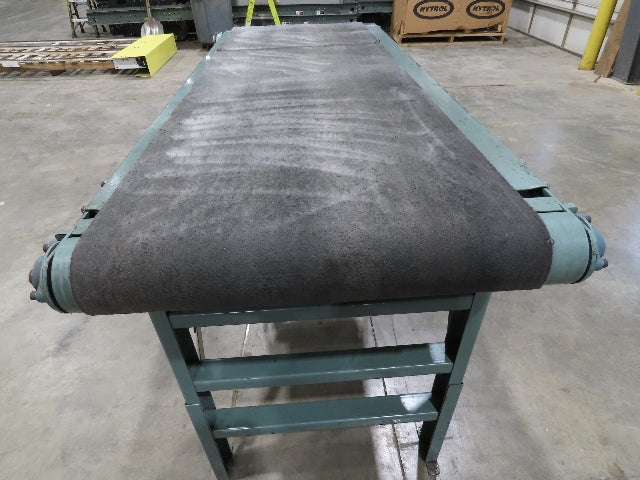 Hytrol 28"x 6' Slider Bed 24" Belt Conveyor .5Hp 460V End Drive 70 FPM