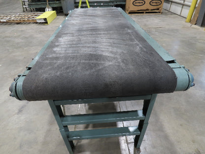 Hytrol 28"x 6' Slider Bed 24" Belt Conveyor .5Hp 460V End Drive 70 FPM