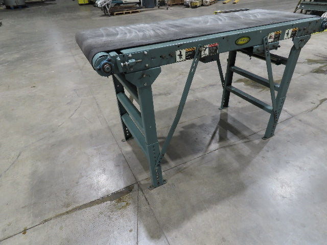 Hytrol 28"x 6' Slider Bed 24" Belt Conveyor .5Hp 460V End Drive 70 FPM