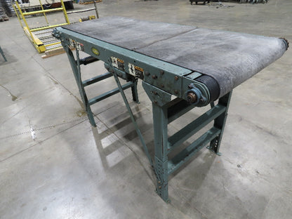Hytrol 28"x 6' Slider Bed 24" Belt Conveyor .5Hp 460V End Drive 70 FPM