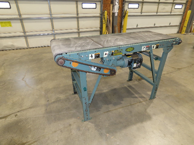 Hytrol 28"x 6' Slider Bed 24" Belt Conveyor .5Hp 460V End Drive 70 FPM