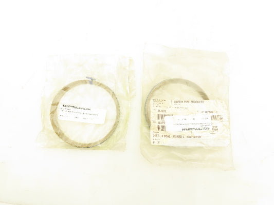 Parker SW3437-4 Cylinder Piston Rod Wiper 4" Lot Of 2