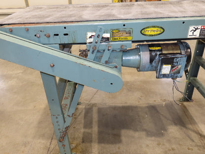 Hytrol 28"x 6' Slider Bed 24" Belt Conveyor .5Hp 460V End Drive 70 FPM