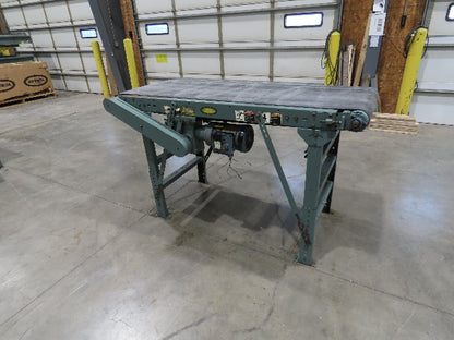 Hytrol 28"x 6' Slider Bed 24" Belt Conveyor .5Hp 460V End Drive 70 FPM