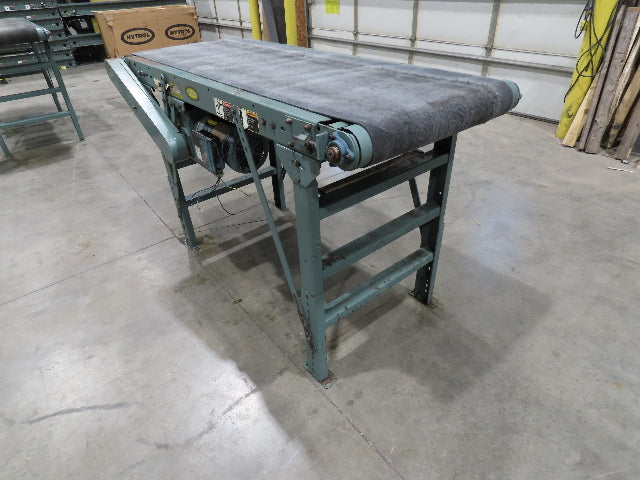 Hytrol 28"x 6' Slider Bed 24" Belt Conveyor .5Hp 460V End Drive 70 FPM