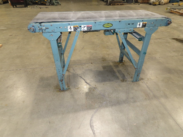 Hytrol 28"x 6' Slider Bed 24" Belt Conveyor .5Hp 460V End Drive 70 FPM