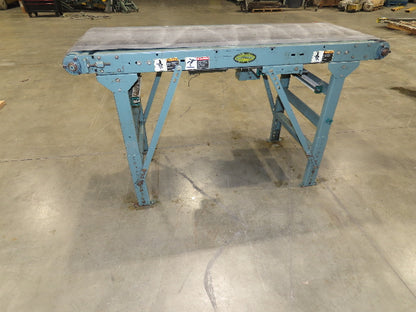 Hytrol 28"x 6' Slider Bed 24" Belt Conveyor .5Hp 460V End Drive 70 FPM
