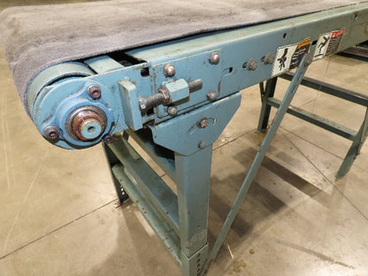 Hytrol 28"x 6' Slider Bed 24" Belt Conveyor .5Hp 460V End Drive 70 FPM