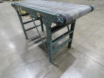 Hytrol 28"x 6' Slider Bed 24" Belt Conveyor .5Hp 460V End Drive 70 FPM