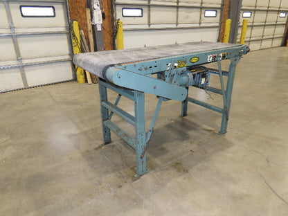 Hytrol 28"x 6' Slider Bed 24" Belt Conveyor .5Hp 460V End Drive 70 FPM