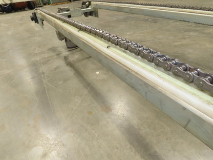 18"x 5' 9" Steel 2 Chain Transfer Conveyor 62 FPM 460V 3PH