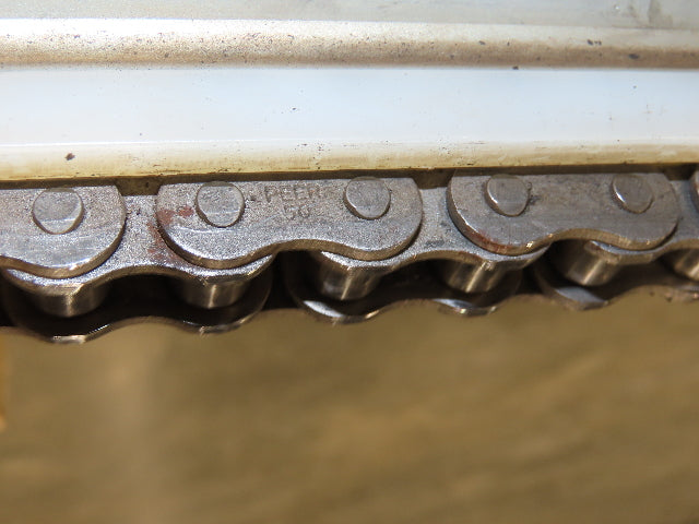 18"x 5' 9" Steel 2 Chain Transfer Conveyor 62 FPM 460V 3PH