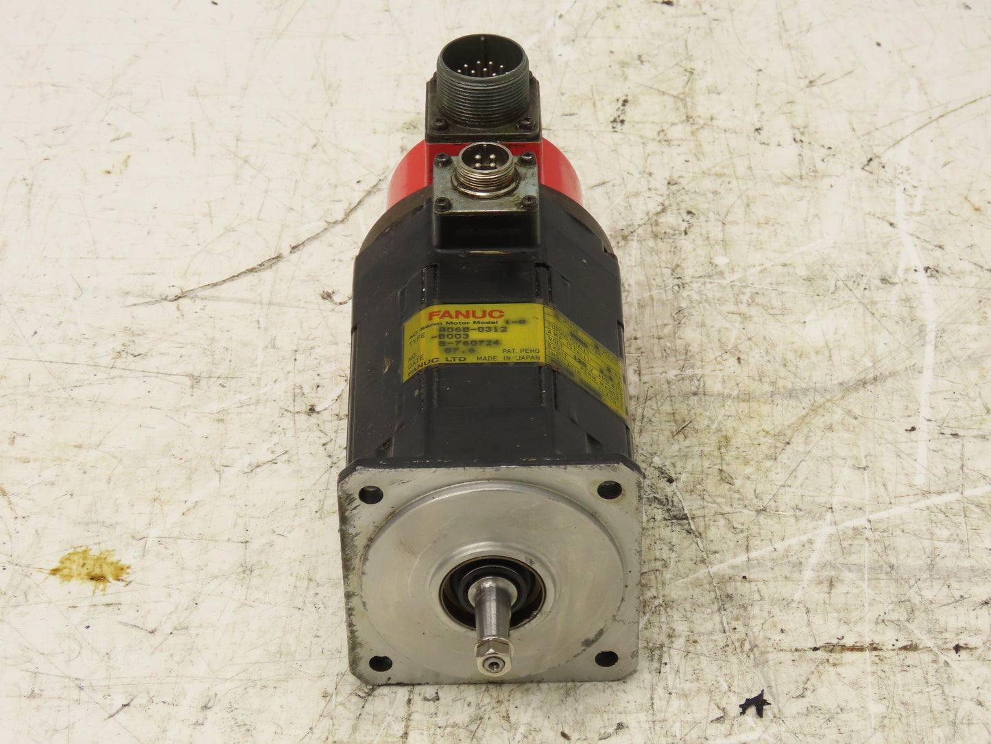 Fanuc A06B-0312-B003 Model 1-0S AC Servo Motor 120V 3PH 2000 RPM