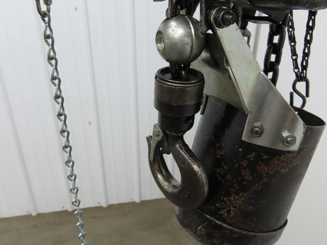 Aro 1/4 Ton 500lb Pneumatic Air Chain Hoist 14'9" Lift Travel Pull Chain