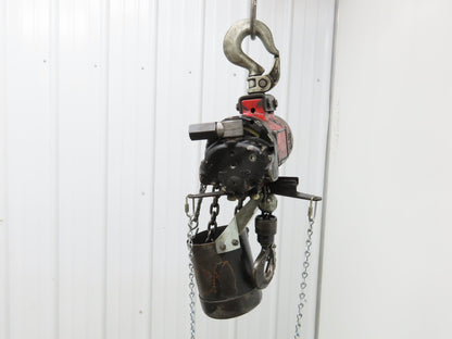 Aro 1/4 Ton 500lb Pneumatic Air Chain Hoist 14'9" Lift Travel Pull Chain