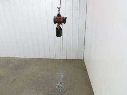 Aro 1/4 Ton 500lb Pneumatic Air Chain Hoist 14'9" Lift Travel Pull Chain