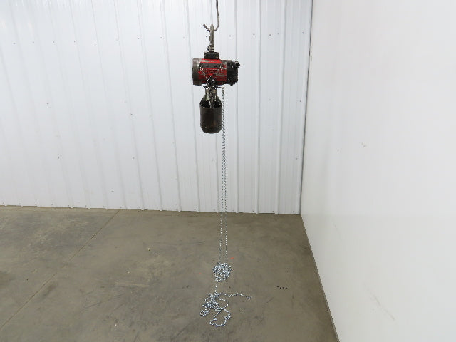 Aro 1/4 Ton 500lb Pneumatic Air Chain Hoist 14'9" Lift Travel Pull Chain