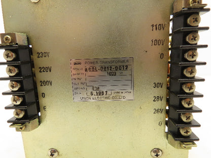 Fanuc A80L-0012-0012 Input Transformer HV230 1000VA LV110 28V