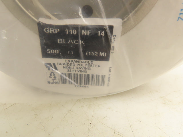 Alpha Wire GRP-110NF14 Expandable Braided Sleeve Wrap 1/4"x 500' (152M)