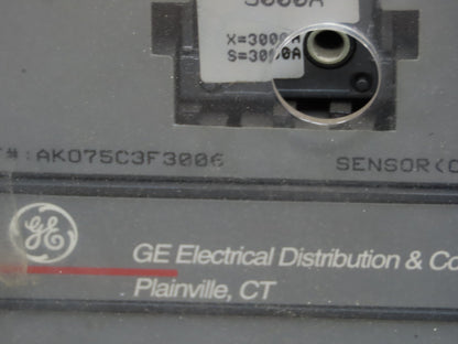 General Electric AK-2A-75-1 GE Air Breaker 3000A 600V Micro Versa Trip Plus