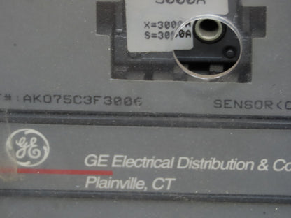 General Electric AK-2A-75-1 GE Air Breaker 3000A 600V Micro Versa Trip Plus