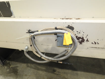Heat Shrink Tunnel 208V 1Ph 10' Long 32" Wide 7" High Fiberglass Conveyor Belt