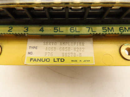 Fanuc A06B-6058-H202 AC Servo Drive Amplifier Unit