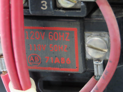 Allen Bradley MCC Bucket Motor Starter Contactor 10HP 480V 110V Coil Size 1