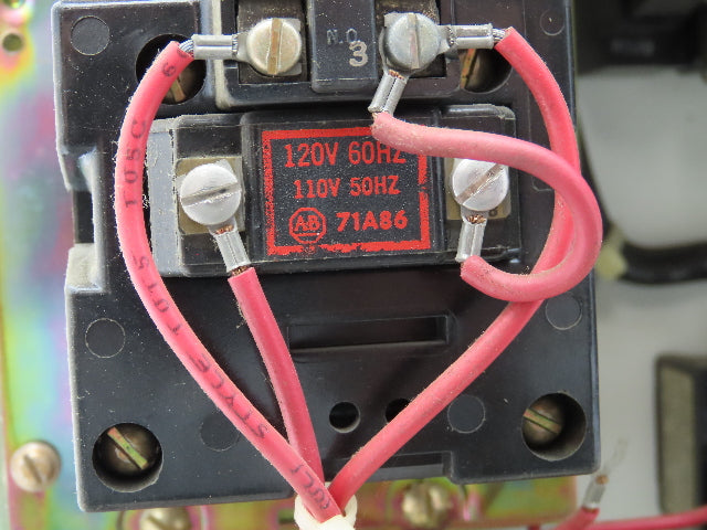 Allen Bradley MCC Bucket Motor Starter Contactor 10HP 480V 110V Coil Size 1