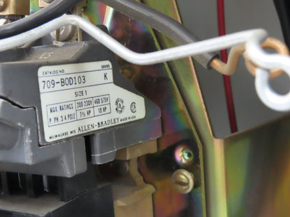 Allen Bradley MCC Bucket Motor Starter Contactor 10HP 480V 110V Coil Size 1