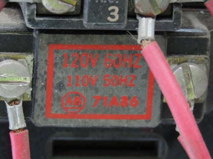 Allen Bradley MCC Bucket Motor Starter Contactor 10HP 480V 110V Coil Size 1