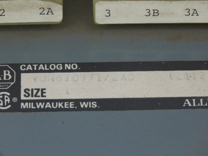 Allen Bradley MCC Bucket Motor Starter Contactor 10HP 480V 110V Coil Size 1