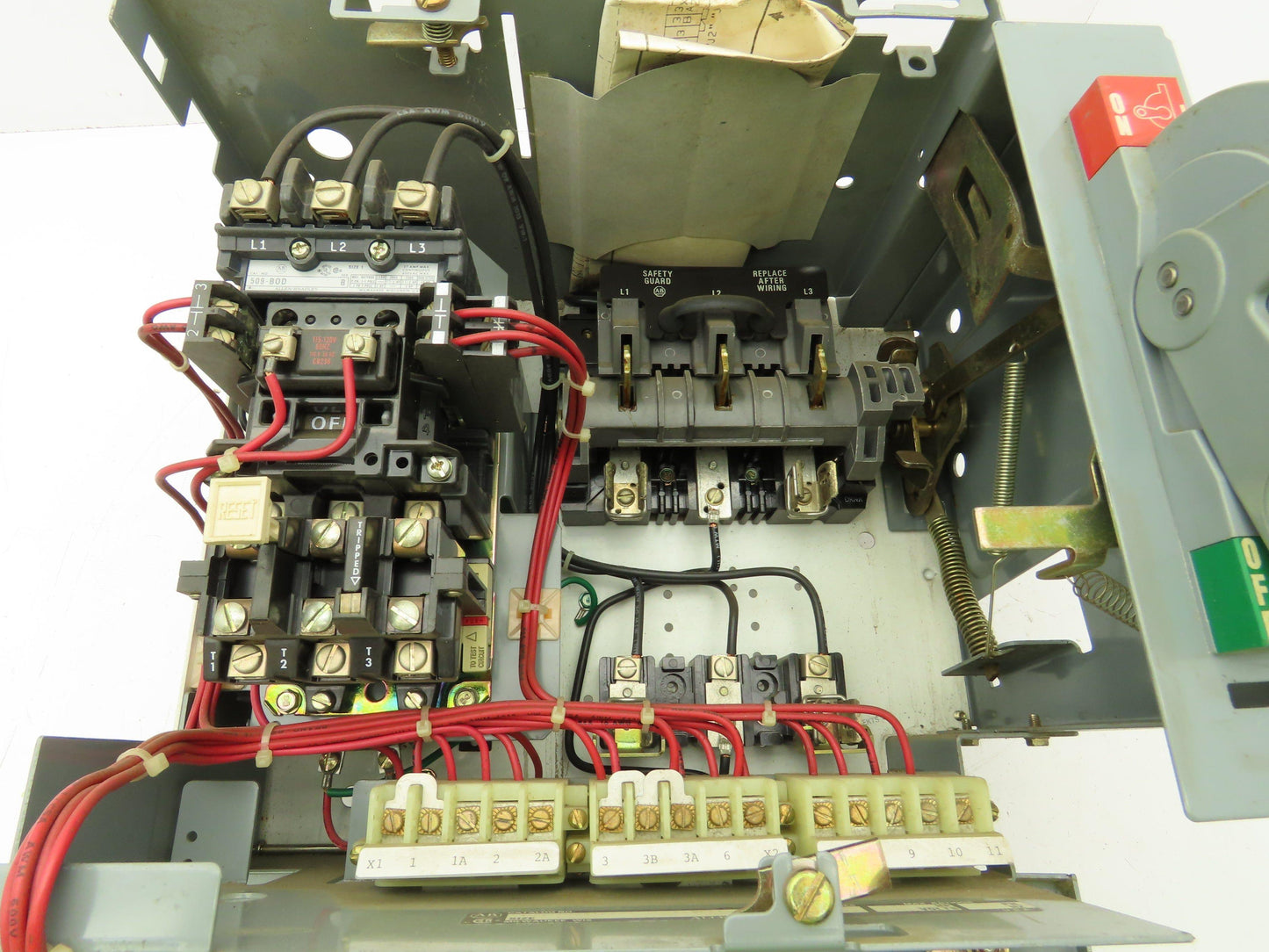 Allen Bradley MCC Bucket Motor Starter Contactor 10HP 480V 110V Coil Size 1